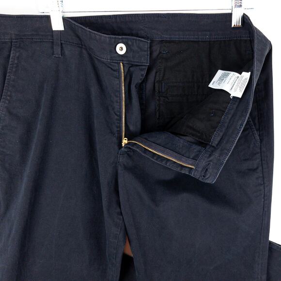 AG Slim Fit Chino Pants 36x34 Navy Stretch Twill Lux Line Adriano Goldschmied - Picture 5 of 11